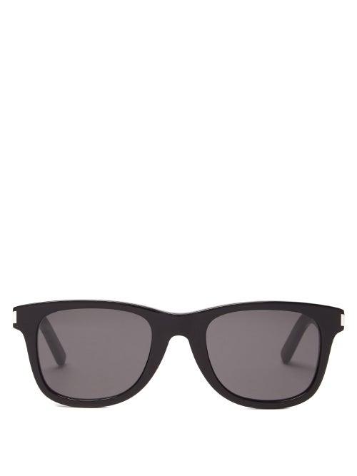 Matchesfashion.com Saint Laurent - D-frame Acetate Sunglasses - Womens - Black
