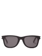 Matchesfashion.com Saint Laurent - D-frame Acetate Sunglasses - Womens - Black