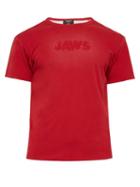 Matchesfashion.com Calvin Klein 205w39nyc - Distressed Logo Double Faced Jersey T Shirt - Mens - Red White