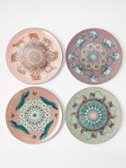 Les Ottomans - Set Of Four Costantinopoli Porcelain Plates - Multi