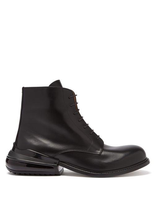 Matchesfashion.com Maison Margiela - Airbag-heel Leather Ankle Boots - Mens - Black