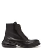 Matchesfashion.com Maison Margiela - Airbag-heel Leather Ankle Boots - Mens - Black