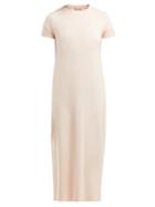 Matchesfashion.com Paco Rabanne - T Shirt Jersey Slip Dress - Womens - Light Pink