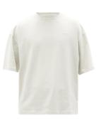 Matchesfashion.com A-cold-wall* - Logo-embroidered Cotton-jersey T-shirt - Mens - Cream