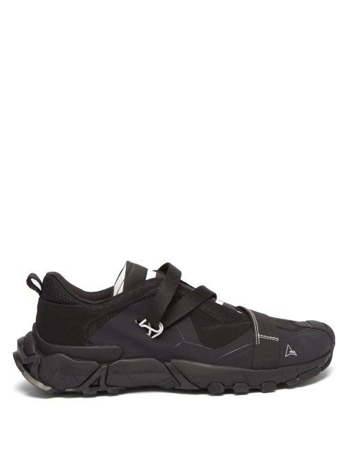 Mens Shoes Roa - Gorak Crossover-strap Mesh Trainers - Mens - Black