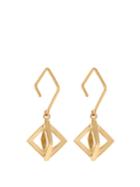 Azlee Axis Small Yellow-gold Earrings