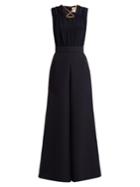 Roksanda Deanna V-neck Silk Jumpsuit