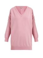 Matchesfashion.com Queene And Belle - V Neck Cashmere Sweater - Womens - Light Pink