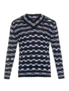 Missoni Striped V-neck Knit Sweater