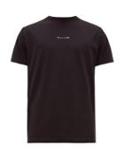 Matchesfashion.com 1017 Alyx 9sm - Logo Print Cotton Blend T Shirt - Mens - Black