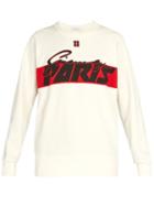 Matchesfashion.com Givenchy - Paris Print Cotton Sweatshirt - Mens - White