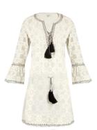 Talitha Geomtric-embroidered Cotton Dress