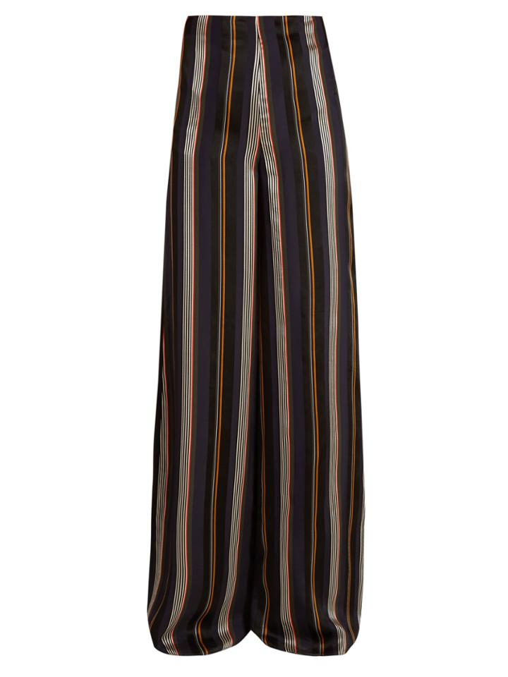 Roksanda Arneau Striped Satin Trousers