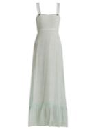 Athena Procopiou Spring Rainbow Pinafore Silk Dress