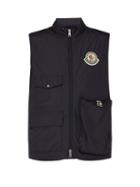 Matchesfashion.com 2 Moncler 1952 - Patch Pocket Quilted Down Gilet - Mens - Dark Navy