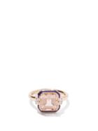 Selim Mouzannar - Gemma Diamond, Morganite & 18kt Rose-gold Ring - Womens - Navy
