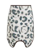 Matchesfashion.com Calvin Klein 205w39nyc - Leopard Print Scuba Skirt - Womens - Pink Multi