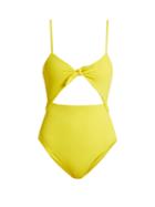 Mara Hoffman Tie-front Cut-out Swimsuit