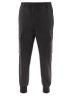 Matchesfashion.com Neil Barrett - Jersey Carrot-leg Cargo Trousers - Mens - Black