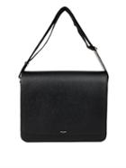 Saint Laurent Grained-leather Messenger Bag