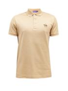 Ralph Lauren Purple Label - Logo-embroidered Cotton-piqu Polo Shirt - Mens - Beige