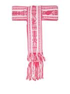 Matchesfashion.com Pippa Holt - Fringed Woven Cotton Tie Belt - Womens - Pink