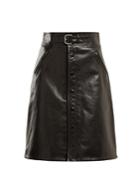 Redvalentino High-rise Leather Skirt
