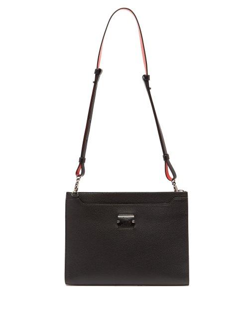 Matchesfashion.com Christian Louboutin - Skypouch Loubicity Leather Pouch Bag - Mens - Black