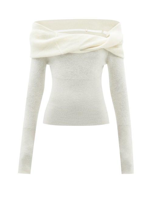 Jacquemus - La Maille Ascua Mohair-blend Sweater - Womens - Beige