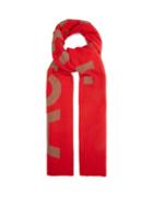 Matchesfashion.com Acne Studios - Toronty Logo-jacquard Wool-blend Scarf - Womens - Red Multi