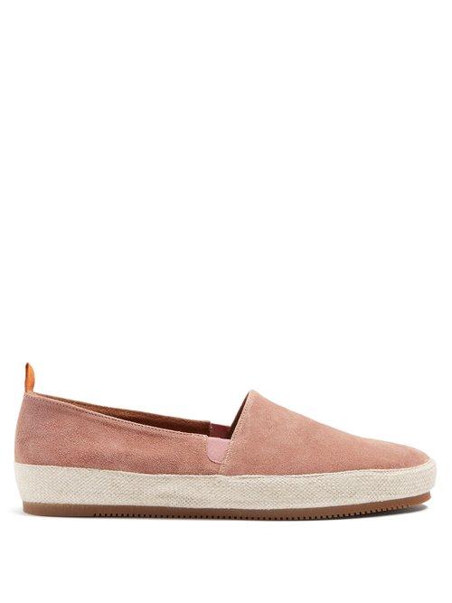 Matchesfashion.com Mulo - Suede Espadrilles - Mens - Pink