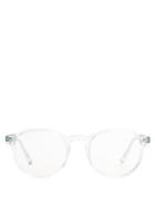 Matchesfashion.com Retrosuperfuture - Numero 01 Round Frame Acetate Glasses - Womens - Light Blue