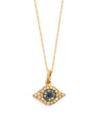 Ileana Makri Kitten Eye Diamond, Tsavorite & Sapphire Necklace