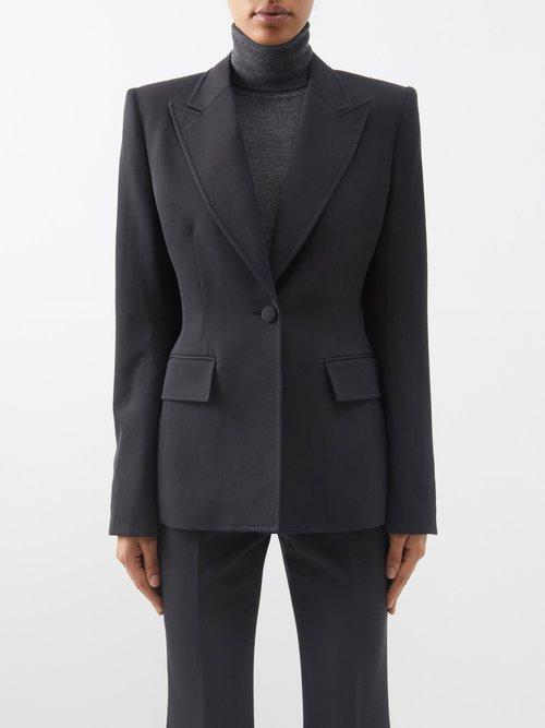 Gabriela Hearst - Bertha Single-breasted Wool Blazer - Womens - Charcoal