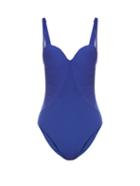 La Perla Cool Draping Ruched-tulle Padded Swimsuit