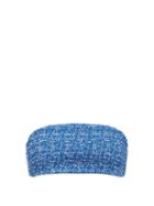 Matchesfashion.com The Upside - Beverly China Print Shirred Bikini Top - Womens - Blue White