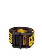 Matchesfashion.com Off-white - Industrial Logo Jacquard Belt - Mens - Yellow