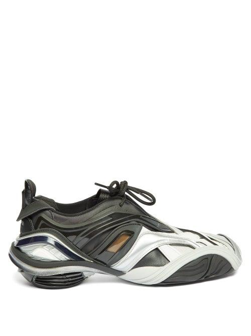 Matchesfashion.com Balenciaga - Tyrex Panelled Trainers - Mens - Black Grey