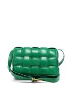 Matchesfashion.com Bottega Veneta - Cassette Small Intrecciato-leather Cross-body Bag - Womens - Green