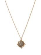 Ladies Fine Jewellery Dubini - Dioscuri Silver-coin & 18kt Gold Necklace - Womens - Silver Gold