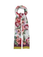 Matchesfashion.com Dolce & Gabbana - Violet Floral-print Modal-blend Scarf - Womens - Pink Multi