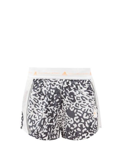 Matchesfashion.com Adidas By Stella Mccartney - Truepace Leopard-print Shorts - Womens - Animal