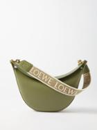 Loewe - Luna Small Anagram-strap Leather Shoulder Bag - Womens - Khaki