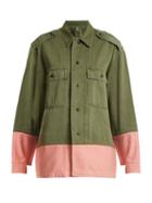 Matchesfashion.com Myar - Hungarian Contrast Colour Military Jacket - Womens - Khaki Multi