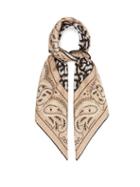 Ladies Accessories Burberry - Tb-print Silk-satin Scarf - Womens - Brown Multi