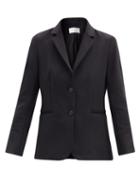 Matchesfashion.com The Row - Brentwood Single-breasted Scuba Blazer - Womens - Black