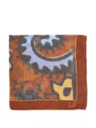 Matchesfashion.com Dunhill - Exploded Paisley Print Silk Blend Pocket Square - Mens - Brown