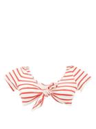 Matchesfashion.com Solid & Striped - The Vanessa Striped Bikini Top - Womens - Red Stripe