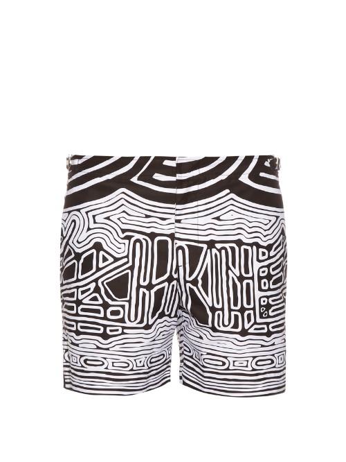 Orlebar Brown Bulldog Abstract-print Swim Shorts