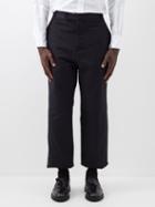Thom Browne - Cotton-twill Straight-leg Trousers - Mens - Navy